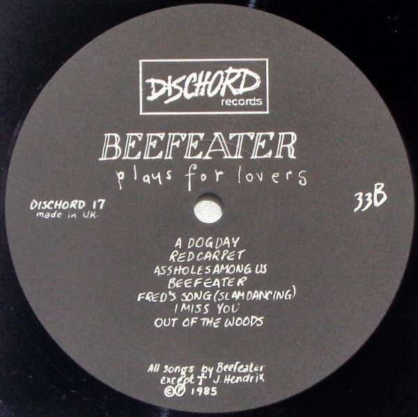 Beefeater : Plays For Lovers (LP, Album)