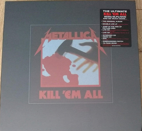Metallica : Kill 'Em All (Box, Dlx, Num + LP, Album, RE, RM + 2xLP, Album + )
