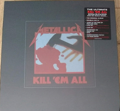 Metallica : Kill 'Em All (Box, Dlx, Num + LP, Album, RE, RM + 2xLP, Album + )