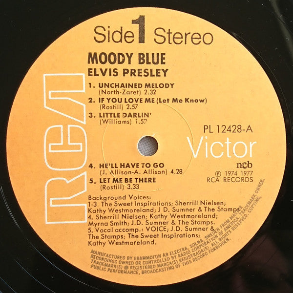 Elvis Presley : Moody Blue (LP, Album)