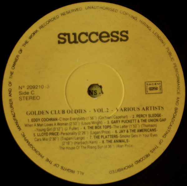 Various : Golden Club Oldies Vol 2 (3xLP, Comp)