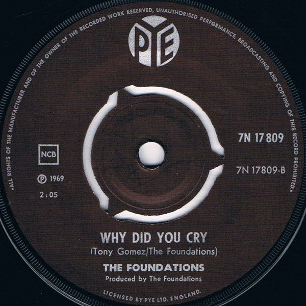 The Foundations : Born To Live, Born To Die (7", Single)