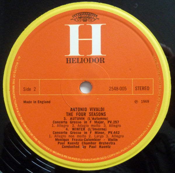 Antonio Vivaldi : The Four Seasons (LP)
