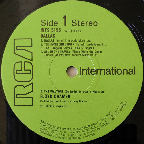 Floyd Cramer : Dallas (LP, RE, RP)