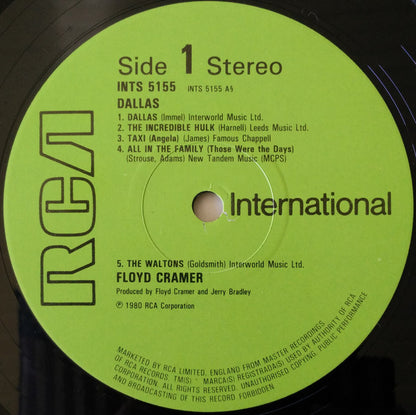 Floyd Cramer : Dallas (LP, RE, RP)