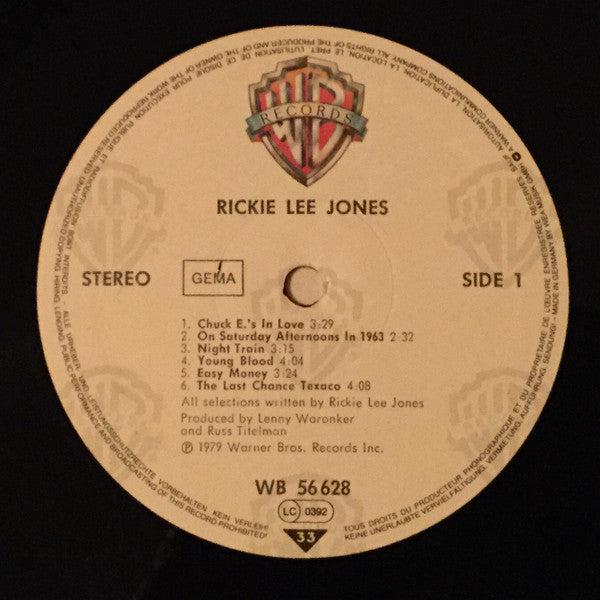 Rickie Lee Jones : Rickie Lee Jones (LP, Album, RE)