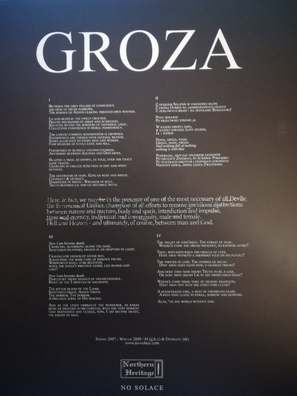 Mgła : Groza (LP, Album, RE)