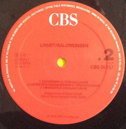 Linnet* • Salomonsen* : Linnet • Salomonsen (LP, Album, RE, Red)