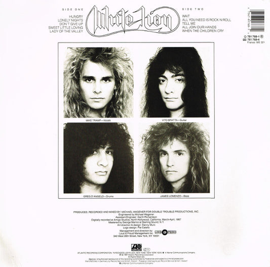 White Lion : Pride (LP, Album, RE)