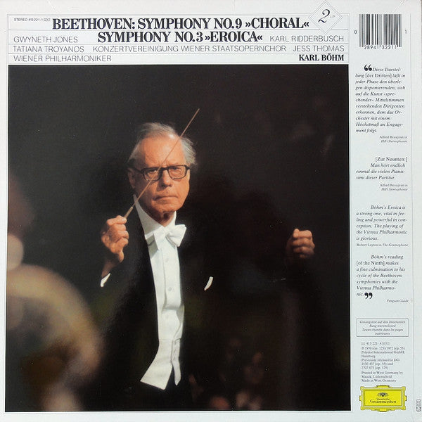 Beethoven*, Karl Böhm : Symphony No. 9 "Choral" / Symphony No. 3 "Eroica" (2xLP, Comp, Box)