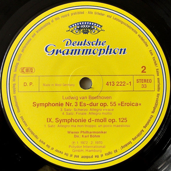 Beethoven*, Karl Böhm : Symphony No. 9 "Choral" / Symphony No. 3 "Eroica" (2xLP, Comp, Box)