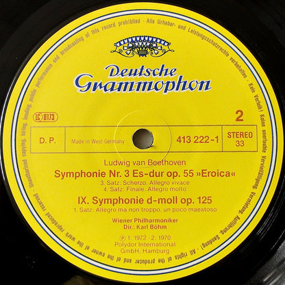 Beethoven*, Karl Böhm : Symphony No. 9 "Choral" / Symphony No. 3 "Eroica" (2xLP, Comp, Box)