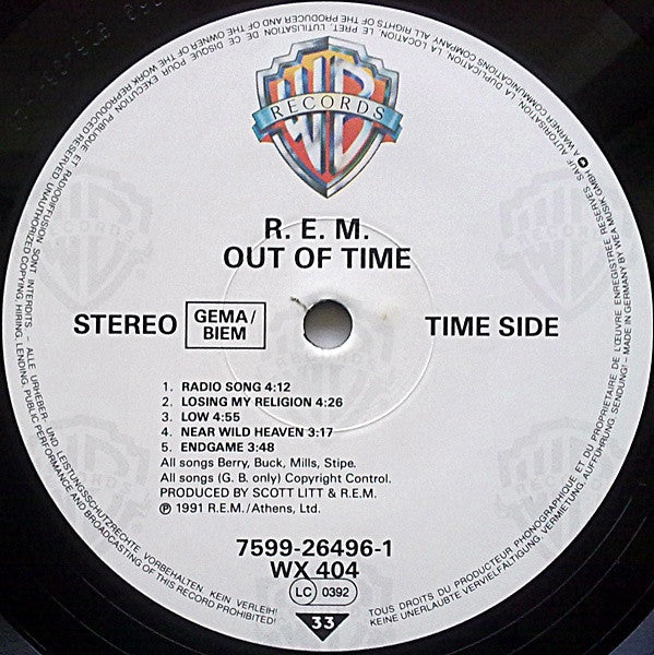 R.E.M. : Out Of Time (LP, Album)