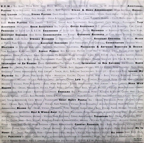 R.E.M. : Out Of Time (LP, Album)