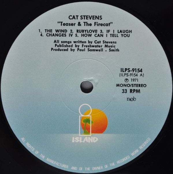 Cat Stevens : Teaser And The Firecat (LP, Album, RE, Gat)