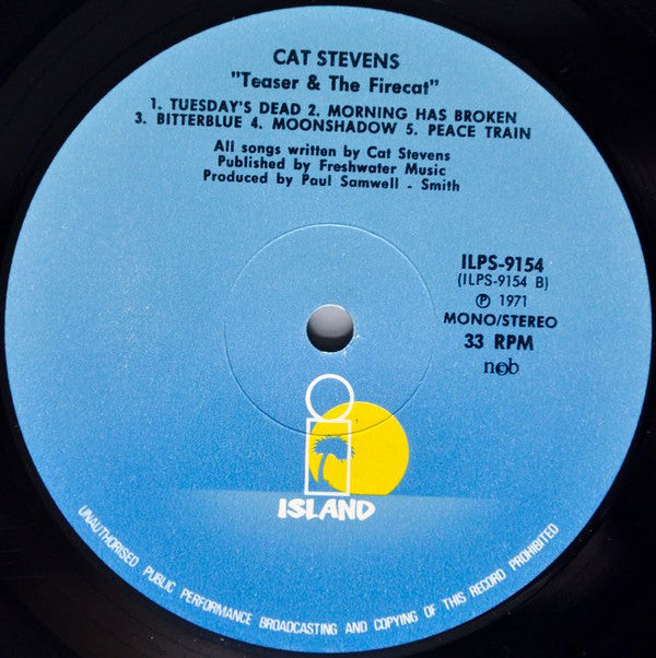 Cat Stevens : Teaser And The Firecat (LP, Album, RE, Gat)