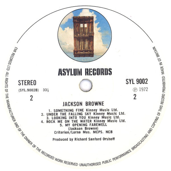 Jackson Browne : Jackson Browne (LP, Album, RP)