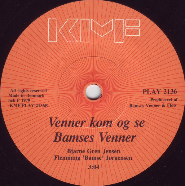 Bamses Venner : Tænker Altid På Dig (7", Sol)