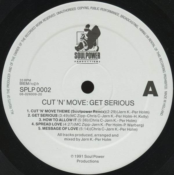 Cut 'N' Move : Get Serious (LP, Album)