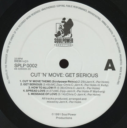 Cut 'N' Move : Get Serious (LP, Album)