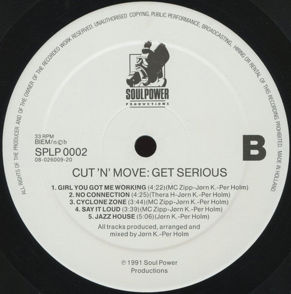 Cut 'N' Move : Get Serious (LP, Album)