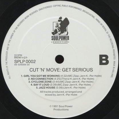 Cut 'N' Move : Get Serious (LP, Album)