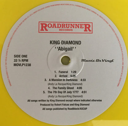 King Diamond : Abigail (LP, Album, Ltd, Num, RE, Yel)