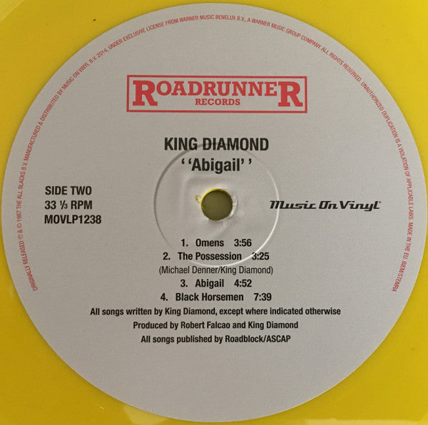 King Diamond : Abigail (LP, Album, Ltd, Num, RE, Yel)