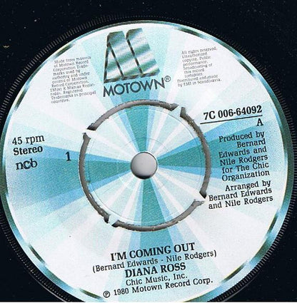 Diana Ross : I'm Coming Out / My Old Piano (7", Single)