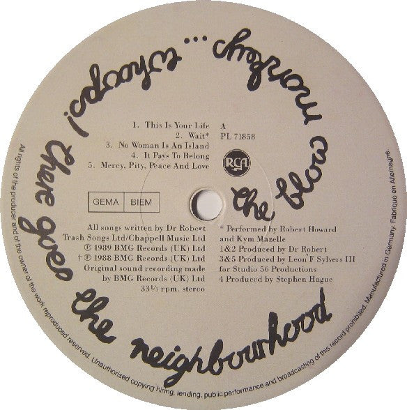 The Blow Monkeys : Whoops! There Goes The Neighbourhood (LP, Album)