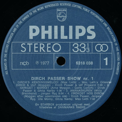 Dirch Passer : Dirch Passer Show 1 (LP)