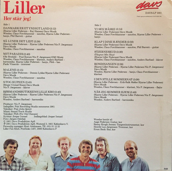 Liller* : Her Står Jeg! (LP, Album)