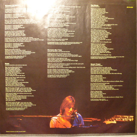 Jackson Browne : Running On Empty (LP, Album, RE)