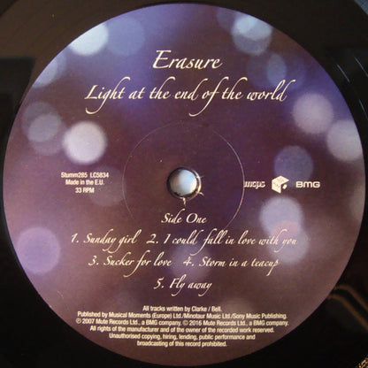 Erasure : Light At The End Of The World (LP, Album, Ltd, RE, 180)