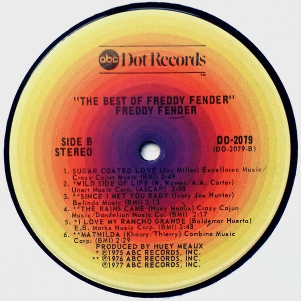 Freddy Fender (2) : The Best Of Freddy Fender (LP, Comp, Ter)