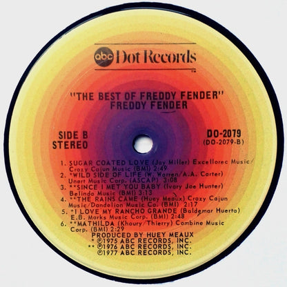Freddy Fender (2) : The Best Of Freddy Fender (LP, Comp, Ter)