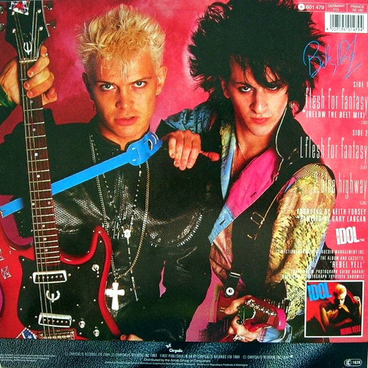 Billy Idol : Flesh For Fantasy (Below The Belt Mix) (12", Maxi)