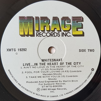 Whitesnake : Live... In The Heart Of The City (LP, Album)