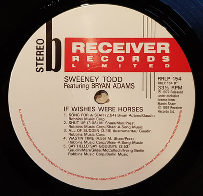 Sweeney Todd Featuring Bryan Adams : If Wishes Were Horses (LP, Album, RE)