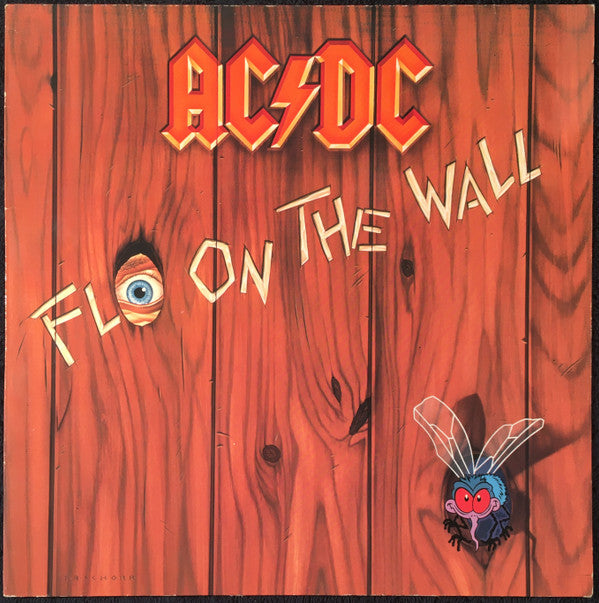 AC/DC : Fly On The Wall (LP, Album, RE, Red)