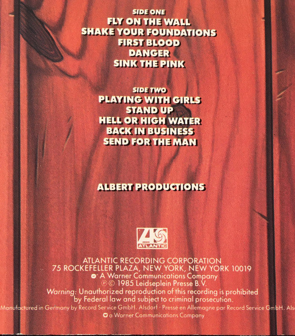 AC/DC : Fly On The Wall (LP, Album, RE, Red)