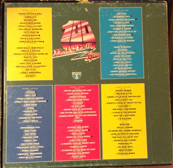 Various : 100 Rock 'N Roll Hits (5xLP, Comp + Box)