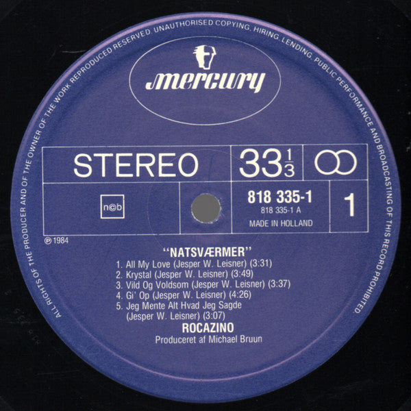 Rocazino : Natsværmer (LP, Album)