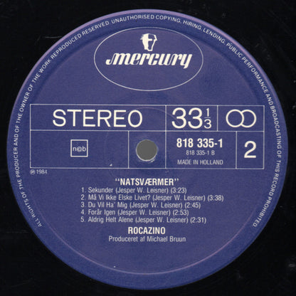 Rocazino : Natsværmer (LP, Album)