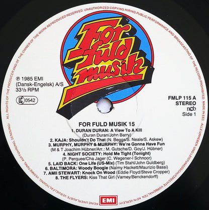 Various : For Fuld Musik 15 (LP, Comp)