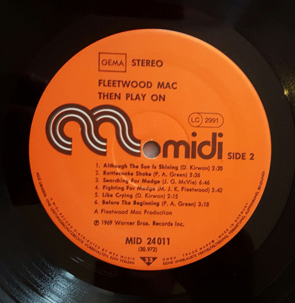 Fleetwood Mac : Then Play On (LP, Album, RE)