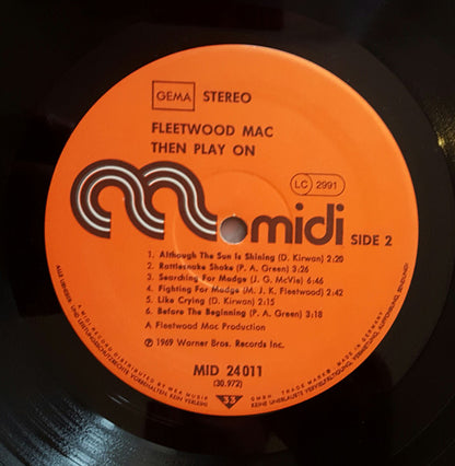 Fleetwood Mac : Then Play On (LP, Album, RE)