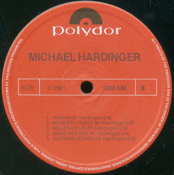 Michael Hardinger : Michael Hardinger (LP, Album, Glo)