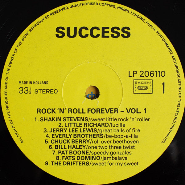Various : Rock'N'Roll Forever Vol. 1 (LP, Comp)