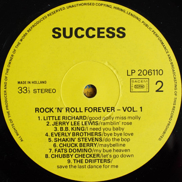 Various : Rock'N'Roll Forever Vol. 1 (LP, Comp)